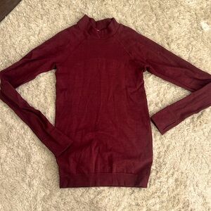 Lululemon burgundy/maroon long sleeve swiftly tech size 4